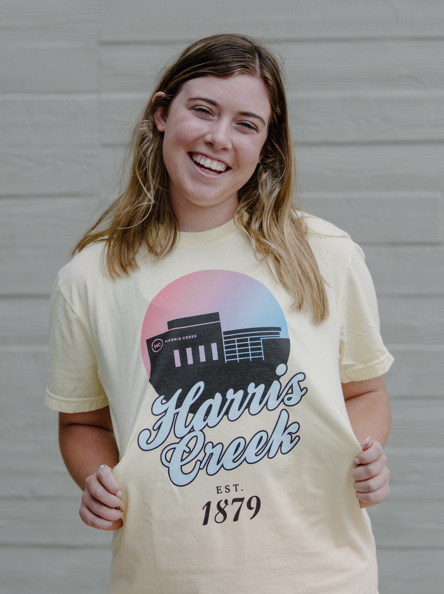 Harris Creek Sunset Building Tee