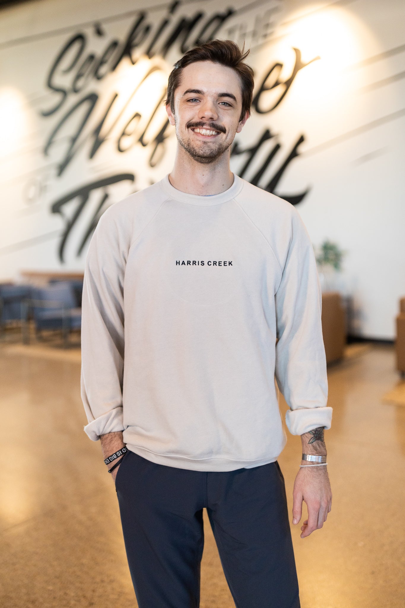 Harris Creek Embroidered Crewneck
