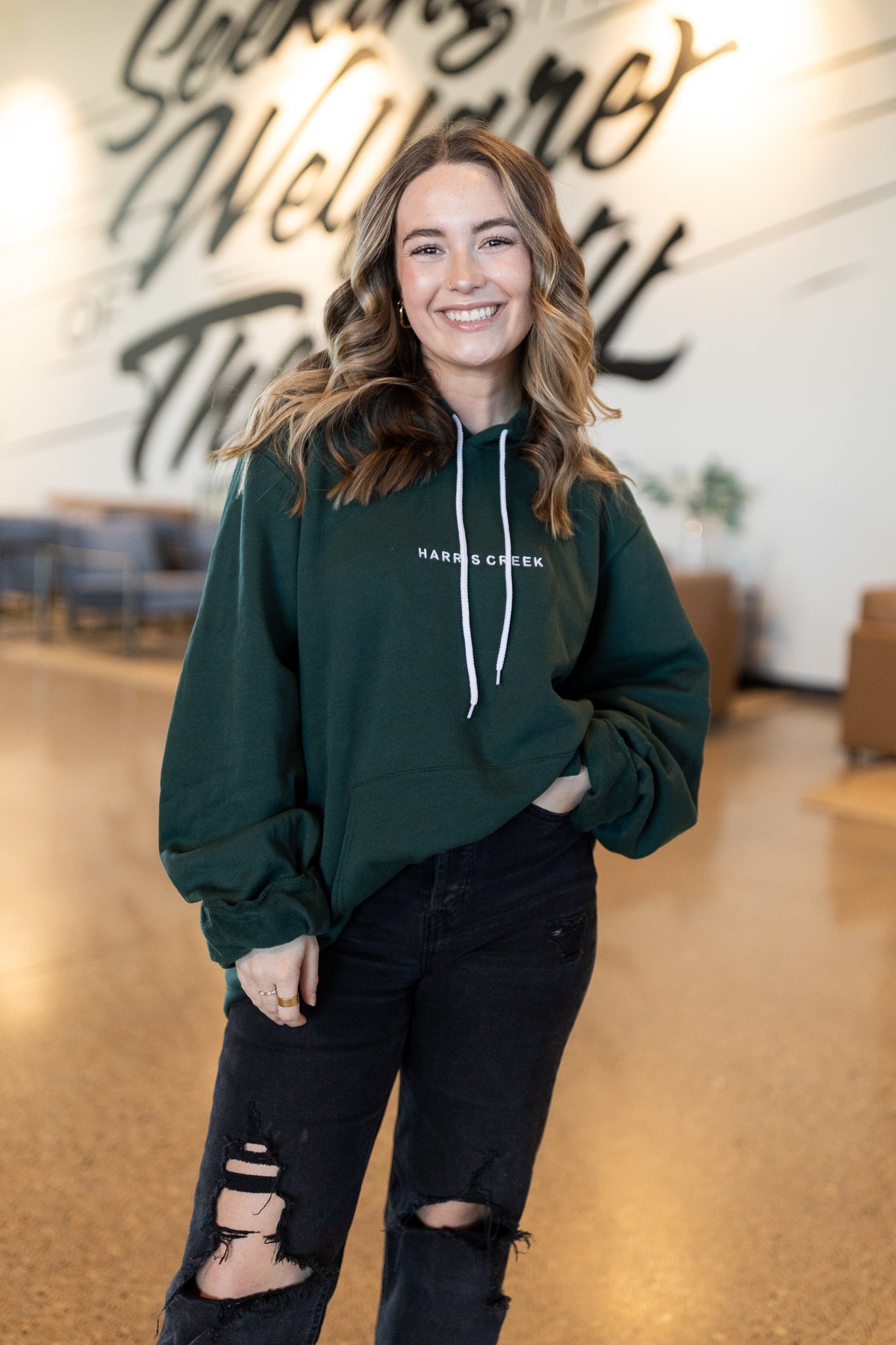 Harris Creek Embroidered Sweatshirt