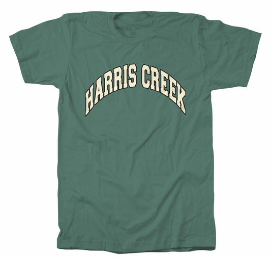Harris Creek College Font Tee